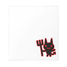 Niedlicher kleiner Teufel Memo Notiz Pad