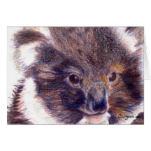 Niedlicher Koala-Bär danken Ihnen Karten/Notecards