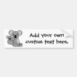 Niedlicher Koala-Bär und Baby Autoaufkleber