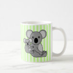 Niedlicher Koala-Bär und Baby Kaffeehaferl