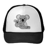 Niedlicher Koala-Bär und Baby Kappen