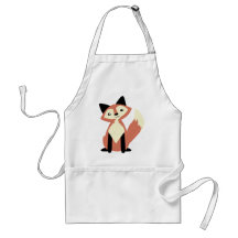Niedlicher Kopf-Neigung Fox Schürzen