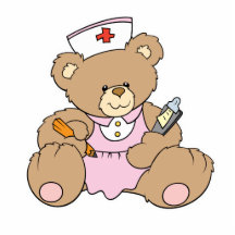 Niedlicher Krankenschwester RN-Bär Fotoskulpturen