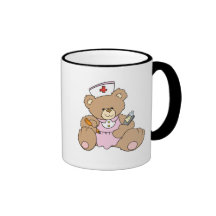 Niedlicher Krankenschwester RN-Bär Teetasse