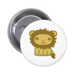 Niedlicher Löwe Button
