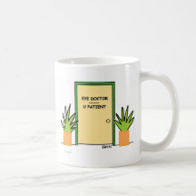Niedlicher lustiger kundengerechter optischer Büro Kaffeetasse