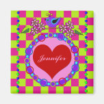 Niedlicher Magnet der Tag des Valentines mit Namen Kühlschrankmagnete