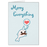 Niedlicher Narwhal Feiertag Karten