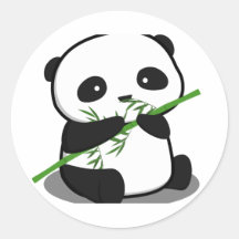 Niedlicher Panda Runder Sticker