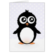Niedlicher Penguin-Cartoon Karte