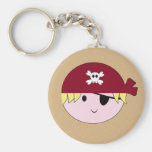 Niedlicher Piraten-Geburtstag Keychain KRW Schlüsselbänder