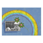 niedlicher Regenbogenfotorahmen Geschenk-Gruß Individuelle Einladungskarte