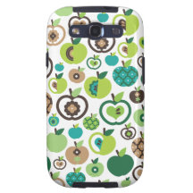 Niedlicher retro Apfel-Blumen-Musterentwurf