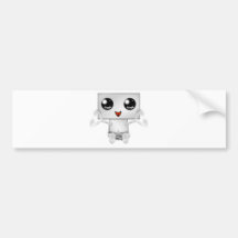 Niedlicher Roboter Auto Sticker