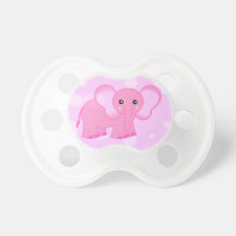 Niedlicher rosa Baby-Elefant-Cartoon