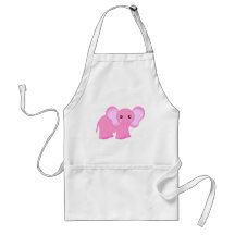 Niedlicher rosa Baby-Elefant Schürze