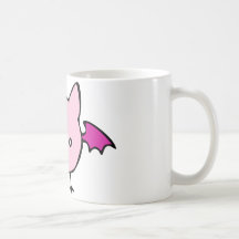 Niedlicher rosa Schläger Kaffeehaferl