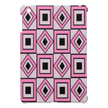 Niedlicher rosa und schwarzes iPad Minikasten