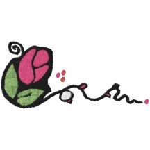 Niedlicher Rosen-Knospen-Entwurfs-Kasten Bestickte Polos