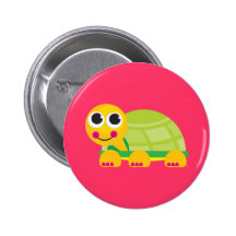 Niedlicher Schildkröte-Knopf Anstecknadelbuttons
