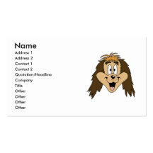 Niedlicher Shaggy Hund Browns Visitenkartenvorlagen