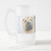 Niedlicher Shar Pei mattierter Becher Teetassen