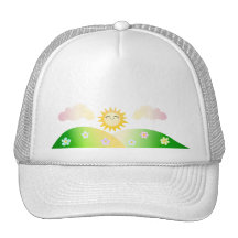 Niedlicher Sonne kawaii Cartoon Baseballkappen