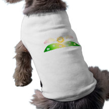 Niedlicher Sonne kawaii Cartoon Hund T Shirt