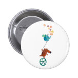Niedlicher Typ auf Monocycle Buttons