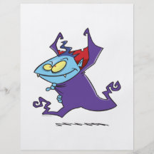 niedlicher VampirekinderCartooncharakter Flyerdesign