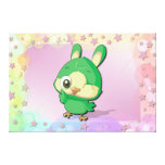 Niedlicher Vogel-lustige Cartoon-Charakter Kawaii  Gespannter Galerie Druck