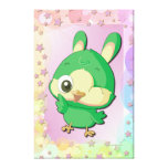Niedlicher Vogel-lustige Cartoon-Charakter Kawaii  Galerie Falt Leinwand
