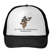 Niedlicher Weihnachtshut für Rotwild-Jäger Truckerkappen