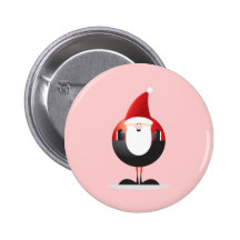 Niedlicher Weihnachtsmann Button