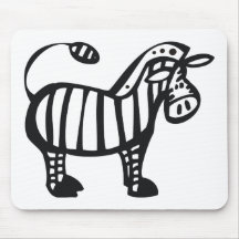 Niedlicher Zebra Mauspad