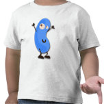 Niedliches blaues Bohnen-Monster Hemden