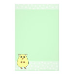 Niedliches Cartoon-Creme-Hamster-Minzen-Briefpapie Individuelle Druckpapiere
