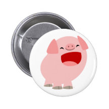 Niedliches Cartoon-Gesang-Schwein-Knopf-Abzeichen Anstecknadel