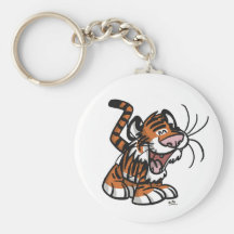 Niedliches Cartoon Lil'Tiger keychain Schlüsselbänder