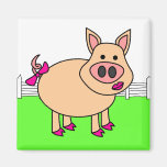 Niedliches Cartoon-Schwein Magnets