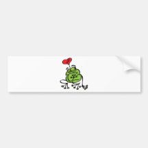 Niedliches defektes Herz, Antifrosch des valentine Auto Sticker