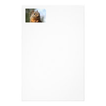 Niedliches Eichhörnchen-lächelndes Nahaufnahme-Fot Individuelles Büropapier