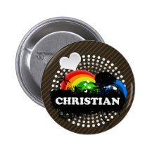 Niedliches fruchtiges christliches button