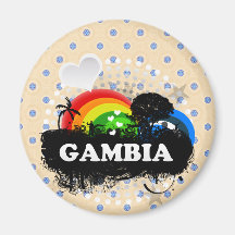 Niedliches fruchtiges Gambia Magnete
