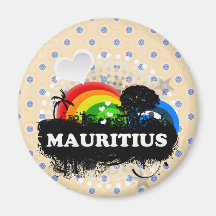 Niedliches fruchtiges Mauritius Kühlschrankmagnete