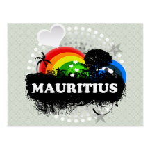 Niedliches fruchtiges Mauritius Postkarten