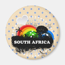 Niedliches fruchtiges Südafrika Kühlschrankmagnet
