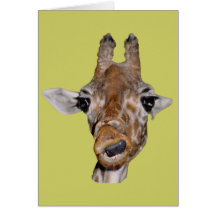 Niedliches Giraffen-Geschenk Karten