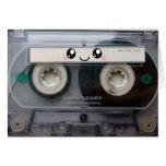 Niedliches Kawaii Kassetten-Band Grußkarte