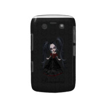 Niedliches kleines Goth Mädchen-BlackBerry-mutiges Blackberry Bold Hülle